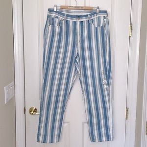 American eagle stripe denim jeans